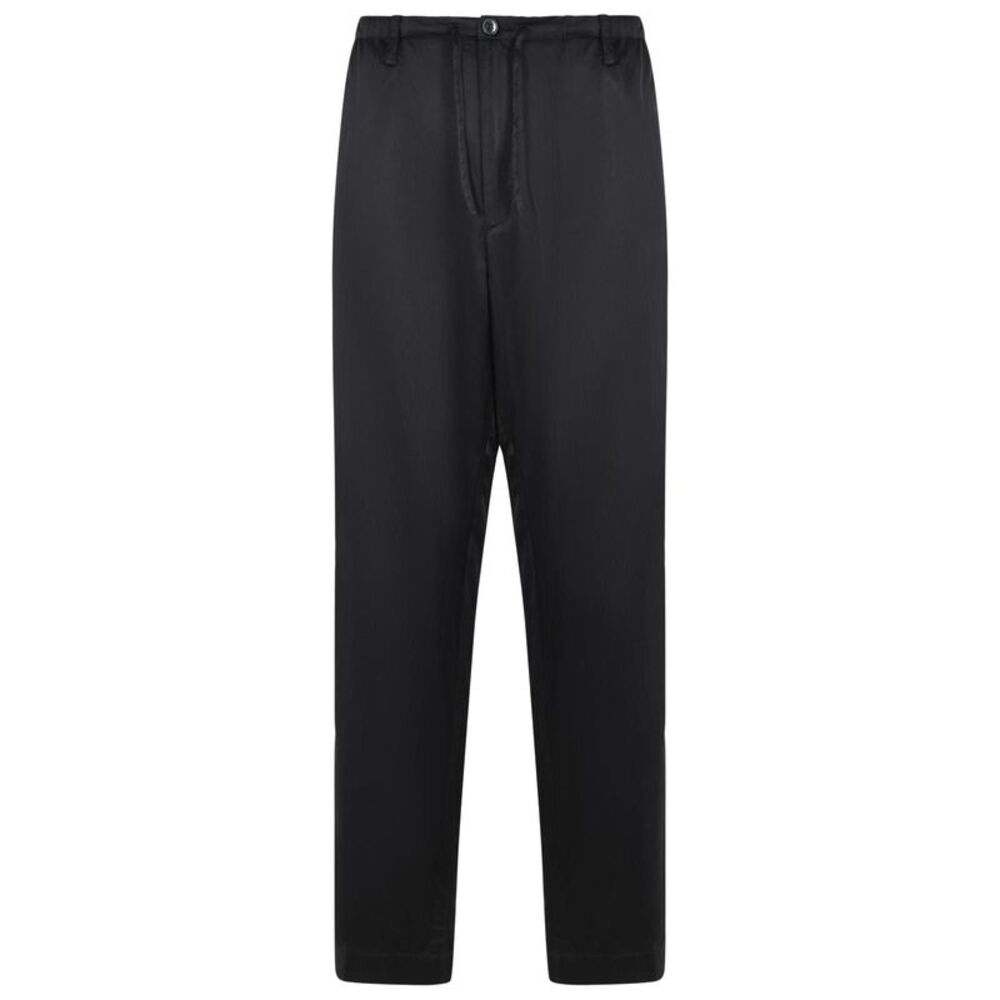 Dries Van Noten 'Penny' Black Cotton Blend Pants Men